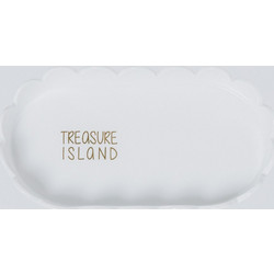 Διακοσμητικός Δίσκος Treasure Island RD0017682 13x5,6cmx2cm White Raeder Πορσελάνη