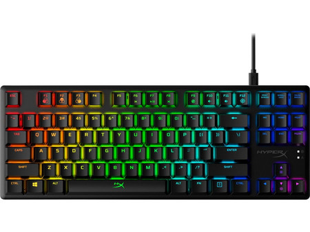 HyperX Alloy Origins Core Μηχανικό Gaming Πληκτρολόγιο TenKeyLess με HyperX Blue Διακόπτες RGB Black