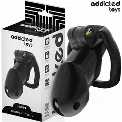 Addicted Toys Locked Midnight Cell Penis Cage Large