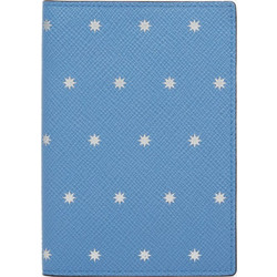 Θήκη Διαβατηρίου Smythson Leather Passport Cover Stars Nile Blue