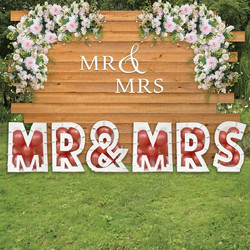 Διακοσμητική Βάση για Μπαλόνια Γράμματα Mr &amp Mrs 2mx40cm