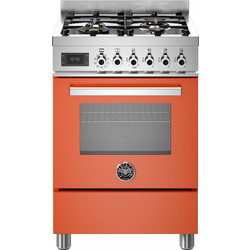 Bertazzoni PRO64L1EART Κουζίνα Αερίου 69lt με Εστίες Αερίου 59.5cm