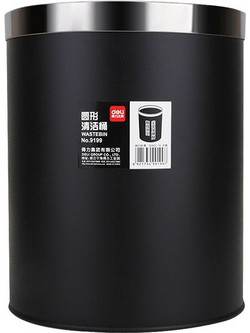 DELI ΚΑΛΑΘΙ ΑΧΡΗΣΤΩΝ ΜΕΤΑΛΛΙΚΟ Φ23.5x29xcm 12lt ΜΑΥΡΟ