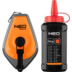 NEO TOOLS Νήμα Χάραξης 30m με Κιμωλία Κόκκινη (49-951)