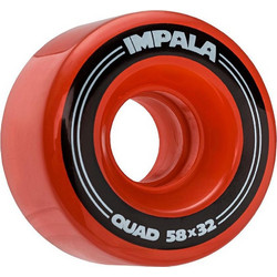 Impala Skate - QUAD WHEELS 58mm - RED (4 pack)
