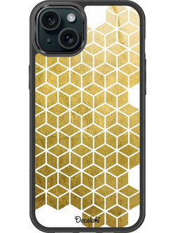 Gold Cubes Θήκη Κινητού Σχέδιο 50038 - iPhone, iPhone 15 Plus, Premium Classic Case