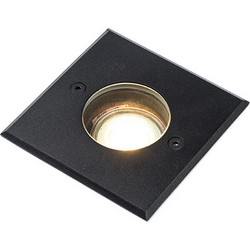 Χωνευτό Φωτιστικό Σποτ Τετράγωνο 123LED Athene GU10 IP67 110mm Ανοξείδωτο Black