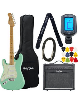 Harley Benton ST-62CC MN LH Seafoam G Bundle