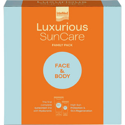 InterMed Luxurious Family Pack Sunscreen Face Cream SPF50 75ml + Body Cream SPF50 200ml