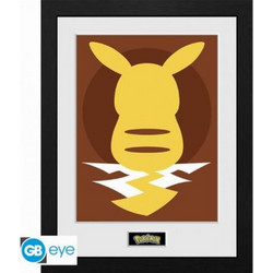 Pokemon - Pikachu Silhouette Αφίσα σε Κάδρο (30x40cm)