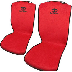 Πλατοκαθίσματα Μπροστινά Daewoo Σετ 2 Τεμ, Universal Polyester Πετσετέ Takeposition Κόκκινο | 214-3243-9017-05