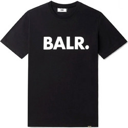 BALR. T-SHIRT BRAND STRAIGHT FIT LOGO ΜΑΥΡΟ