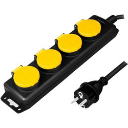 Outdoor Socket 4 x Schuko Logilink LPS212 1,4m
