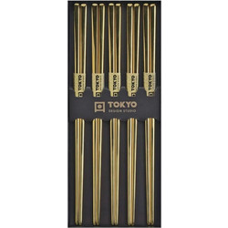 Τσόπστικς Χρυσά Tokyo Design Studio Stainless Steel Gold Chopsticks