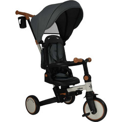 Bebe Stars Urban 7 σε 1 Τρίκυκλο Ποδήλατο με Σκίαστρο & Χειρολαβή Γκρι Μαύρο