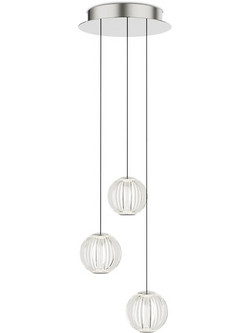 Ideal Lux Τρίφωτο Φωτιστικό Οροφής Led Διάφανο/Χρώμιο O25 Εκ. Diamond Sp3 343464