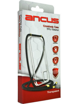 Ancus Θήκη Συσκευασίας Blister για Θήκη Crossbody Διάφανη με Μαύρο Λουράκι 18.1x9.5x2cm