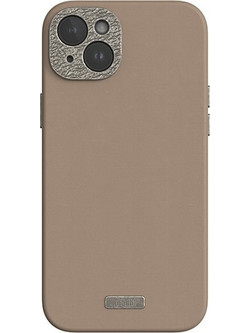 Moshi Napa Magsafe - Leather Case For Iphone 15 Plus (Woodsmoke Brown) - (99MO231106)