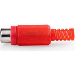 KAL ELECTRONICS XS-P041/R Βύσμα RCA θηλυκό κόκκινο 10904