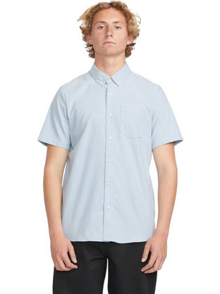 Volcom Everett Ανδρικό Πουκάμισο Βαμβακερό Κοντομάνικο Slim Fit Γαλάζιο A0412501-WRC