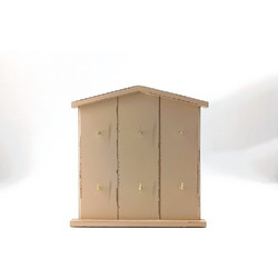 ΞΥΛΙΝΗ ΚΛΕΙΔΟΘΗΚΗ ΜΠΕΖ ΠΑΛΑΙΩΜΕΝΗ 27X26.5X2.5EK. - KORRES CRAFT 239-122-61