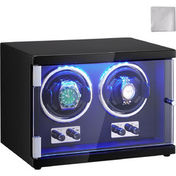 VEVOR Watch Winder Διπλό κουρδιστήρι ρολογιών για αυτόματο ρολόι με 2 μοτέρ Mabuchi
