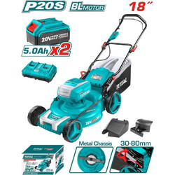 Total TLMLI20182 Μηχανή Γκαζόν Μπαταρίας 20V Κοπή 46cm