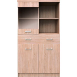 Βιτρίνα Δίφυλλη Top Mix 80x33x145 Σονόμα