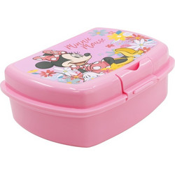 Stor Minnie Mouse Spring Look Πλαστικό Παιδικό Δοχείο Φαγητού Ροζ 74438