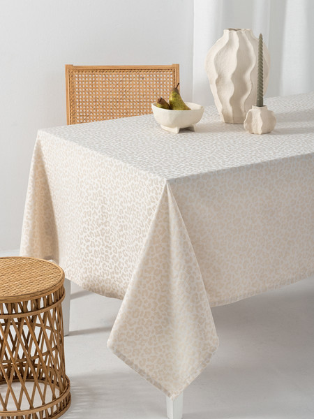 Τραπεζομάντηλο 175x320 Αλέκιαστο Formal Dinner Palamaiki Lita- Beige