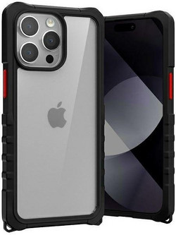 Mercury Bumper Pop Back Cover Black (iPhone 15 Pro Max)