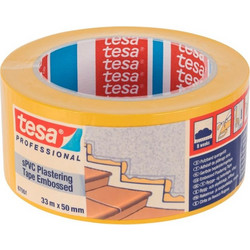 TESA Plastering Tape Χαρτοταινία Κίτρινη 33mm x 50m 1τμχ 67001