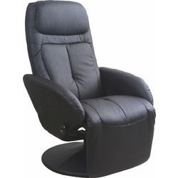 Diommi Πολυθρόνα Δερματίνη Γκρι Optima 32-098