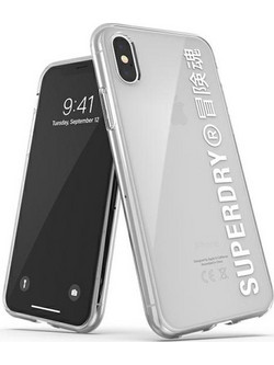 SUPERDRY Snap Iphone X/Xs Clear Casebialy/White - (41576)