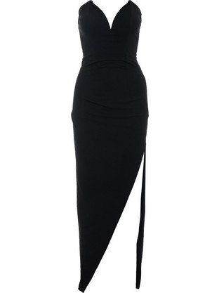 TWENTY FOUR W ABITO MIDI DRESS - S25SAINT-NERO BLACK