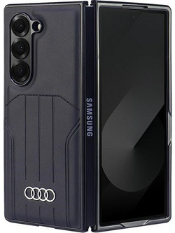 Audi Synthetic Leather MagSafe Case for Samsung Galaxy Z Fold 6 - Black