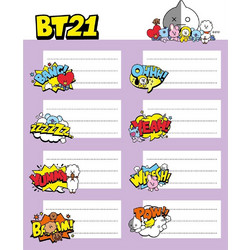 BT21 Adhesive labels