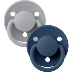 BIBS de Lux Πιπίλες Σιλικόνης 0-36m Dusty Bue Steel 2τμχ