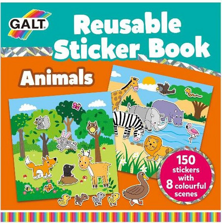 Galt - Reusable Sticker Book - Animals (31005098)