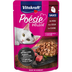 Vitakraft Poesie Delice with Poultry Hearts in Gravy 85gr