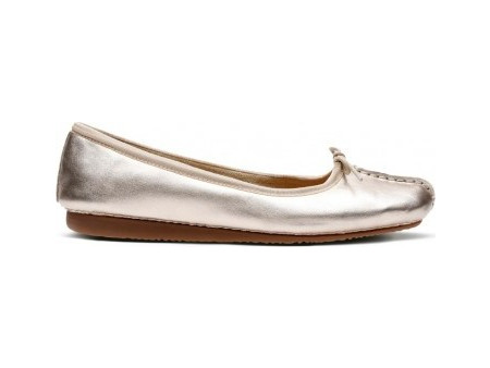 Clarks ΡΟΚΑΚΙ FRECKLE ICE GOLD METALLIC Clarks