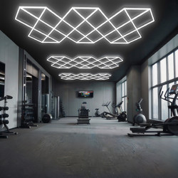 LumenWeave - Διακοσμητικό LED Φωτιστικό Πάνελ Οροφής Πολυγωνικού Σχεδιασμού με Εσωτερικά Μοτίβα - 602W 110-240V - Μ482.8 x Π279.6 x Υ2.5cm - Ψυχρό Λευκό 6500K