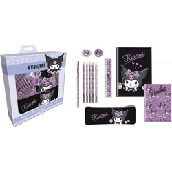Σχολικό Σετ Graffiti Kuromi σε Κουτί Δώρου 12 Τεμάχιων