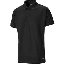 DICKIES ΜΠΛΟΥΖΑ POLO TWO TONE ΜΑΥΡO