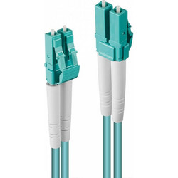 Καλώδιο Οπτικής Ίνας Lindy (46404) - LC σε LC - 50/125 OM3 LSZH - 100m - Τιρκουάζ 46404