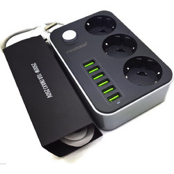 Fineblue 3 Power Anti-Static Socket 6 USB 3.4A Charger