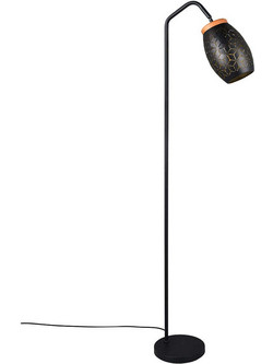 Φωτιστικό Δαπέδου Bidar R41571080 Φ22x147cm 1xE27 10W Black RL Lighting