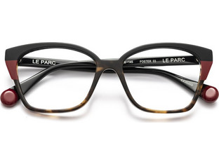 Le Parc Black with Brown Tortoise and Bordo FOSTER