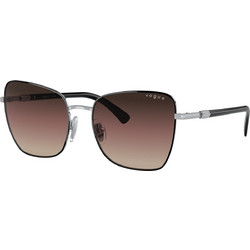Vogue VO4277/S/B 352/E2 Γυναικεία Γυαλιά Ηλίου Πεταλούδα Μεταλλικά Μαύρα με Καφέ Degradee Φακό