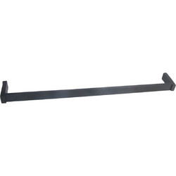 Πετσετοθήκη Μονή 60cm Cube Μαύρη Interflex 187012